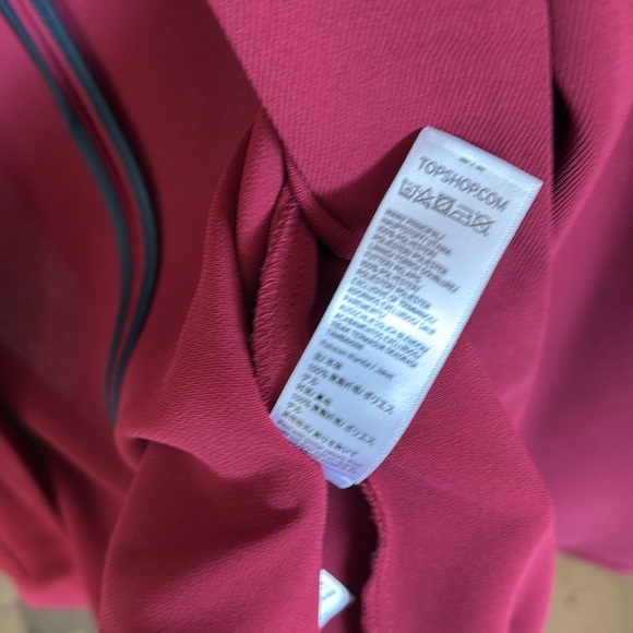 Lightweight TOPSHOP Open Blazer in Red - Size 6 - Picture 3 of 5